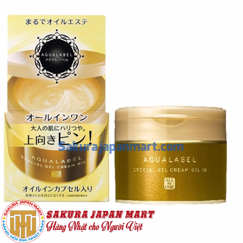 Kem dưỡng da Shiseido Aqualabel màu vàng 90g